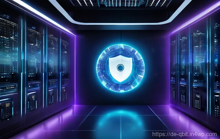 양자 암호화의 데이터 유출 방지 - **Quantum Nexus: The Unbreakable Shield**
Visualize a futuristic, sleek data center interior, ba...