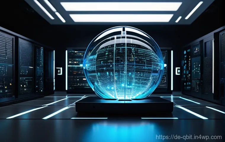 양자 암호화의 기술적 혁신 - **Prompt 1: The Quantum Threat Unveiled**
"A sleek, futuristic quantum computer, glowing with an...